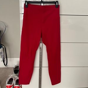 red lululemon align leggings